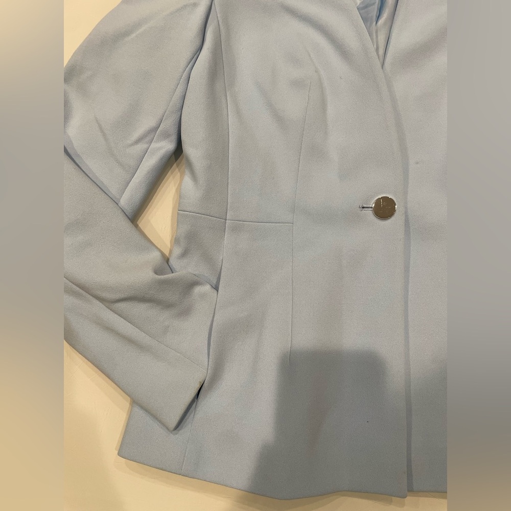 Calvin Klein Women's Sky Blue Blazer - Picture 2 of 6